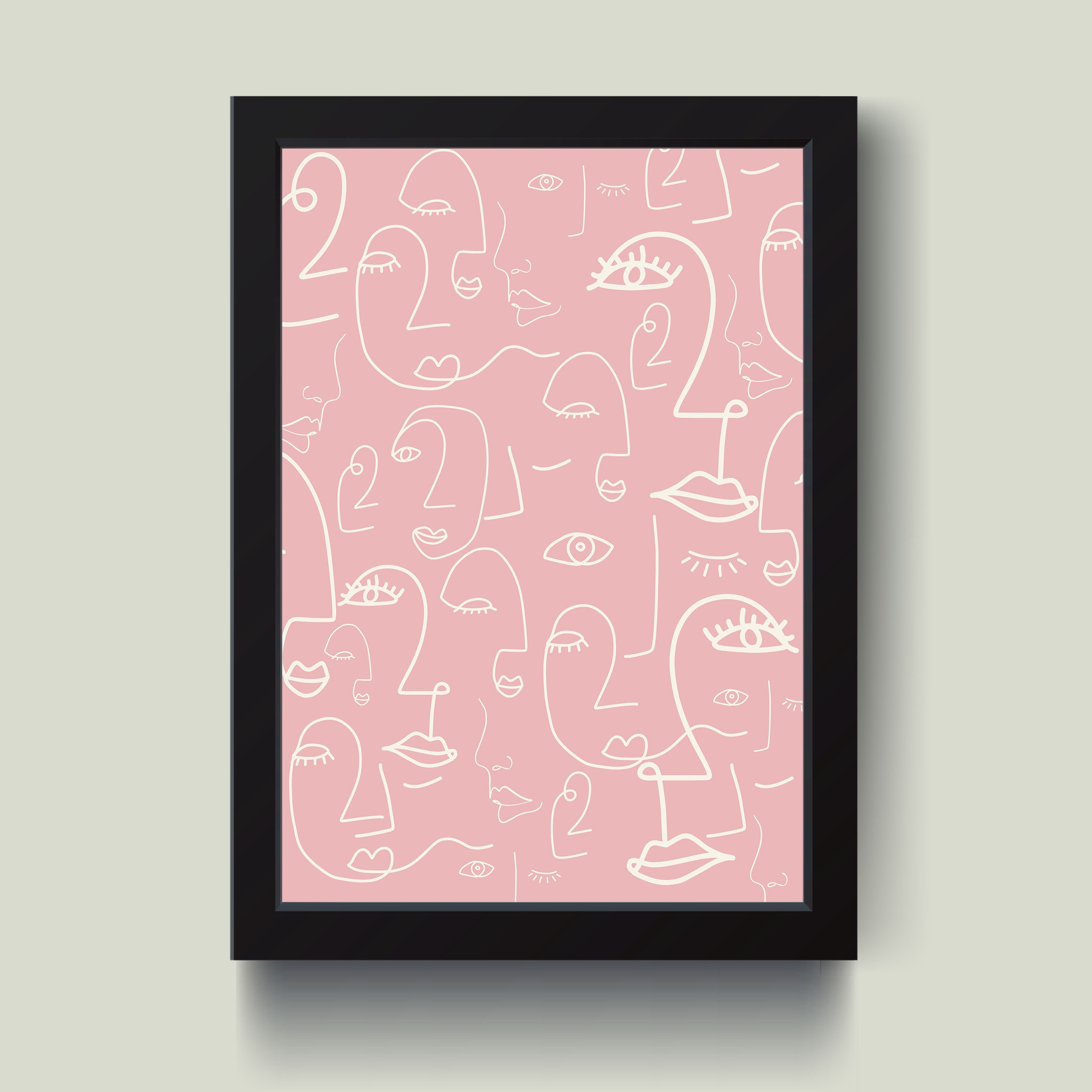 تابلو مدل مینیمال face کدS1609-b