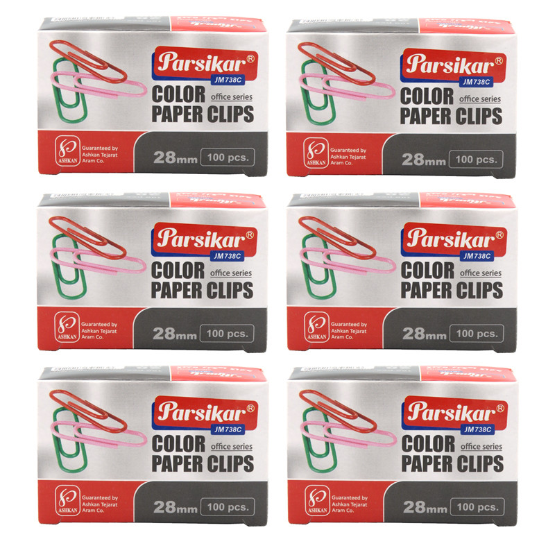 گیره کاغذ پارسیکار مدل JM738 بسته 600 عددی | چاوه