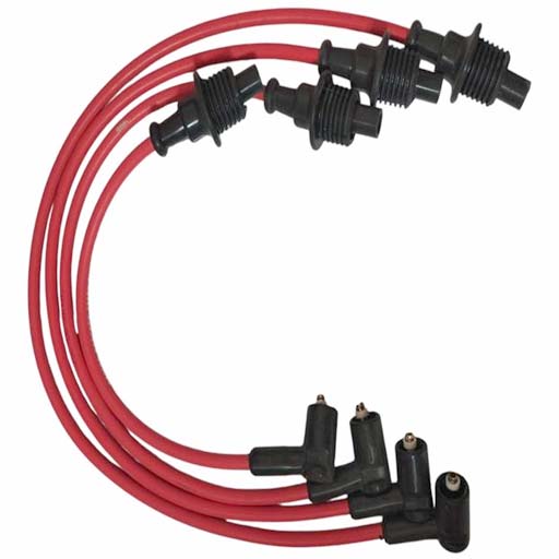 خرید وایر شمع پژو 405 MBP دوگانه سوز تمام سیلیکون سر سیم برنجی 8 میلیمتری چهار عددی | اتوموبی