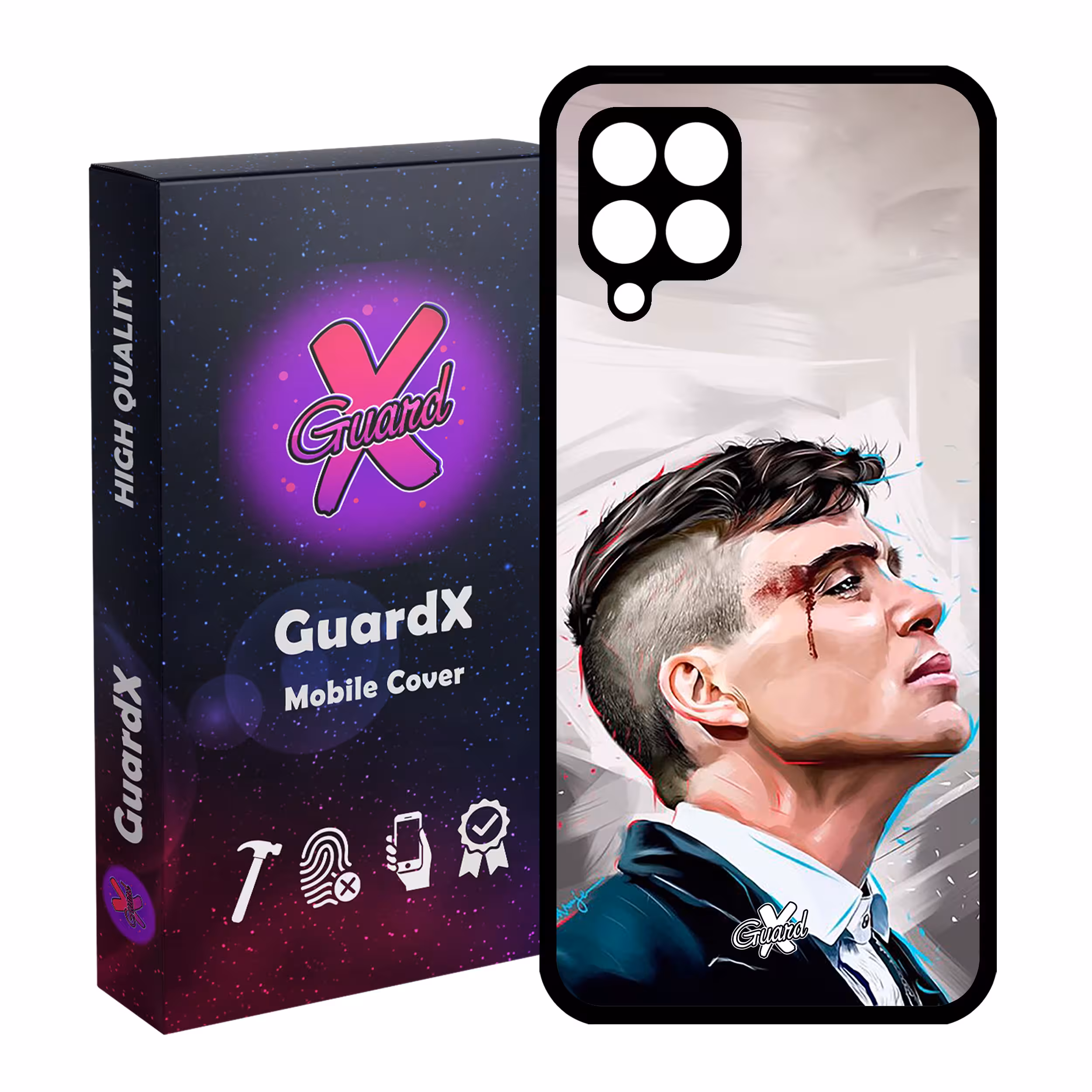 کاور گارد ایکس طرح Peaky Blinders مدل Glass10032 مناسب برای گوشی موبایل سامسونگ Galaxy A12