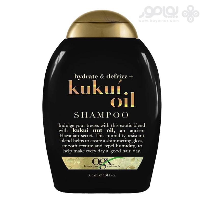 شامپو آبرسان او جی ایکس مدل KUKUI OIL حجم 385 میل