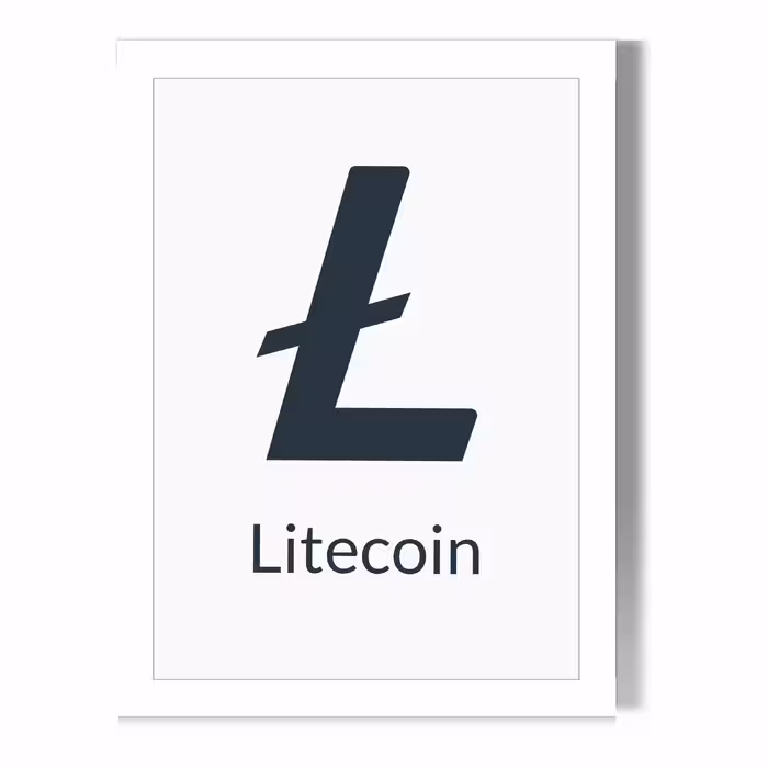 تابلو طرح لایت کوین کد WLCB1