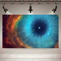 تابلو بوم طرح کهکشان و ستارگان مدل چشم هستی کد AR1690