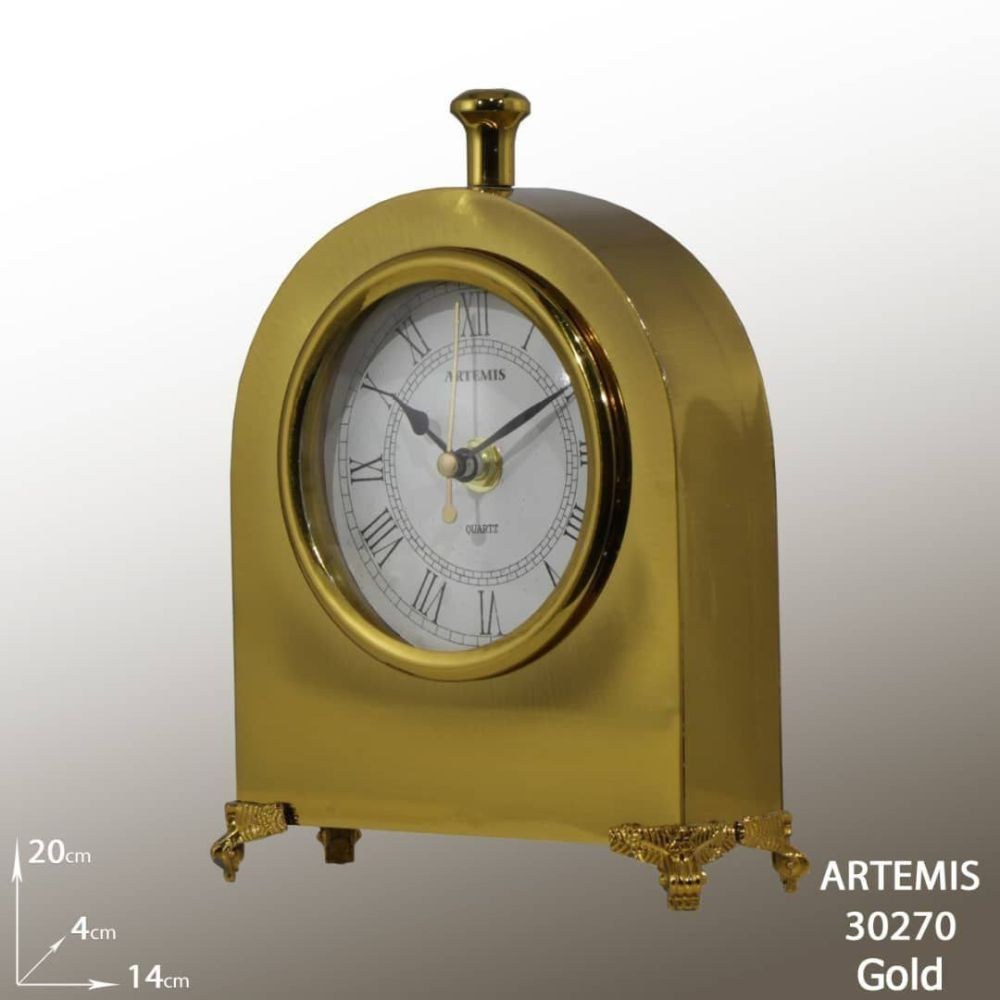 ساعت رومیزی آرتمیس کد 30270 Gold طلایی