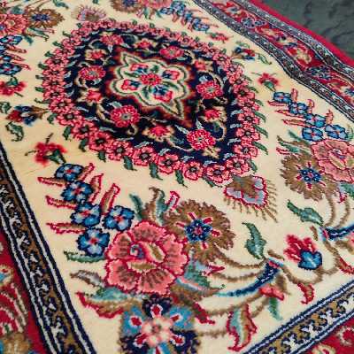 فرش دستباف زرع چارک طرح لچک ترنج مدل AA237 یک جفت