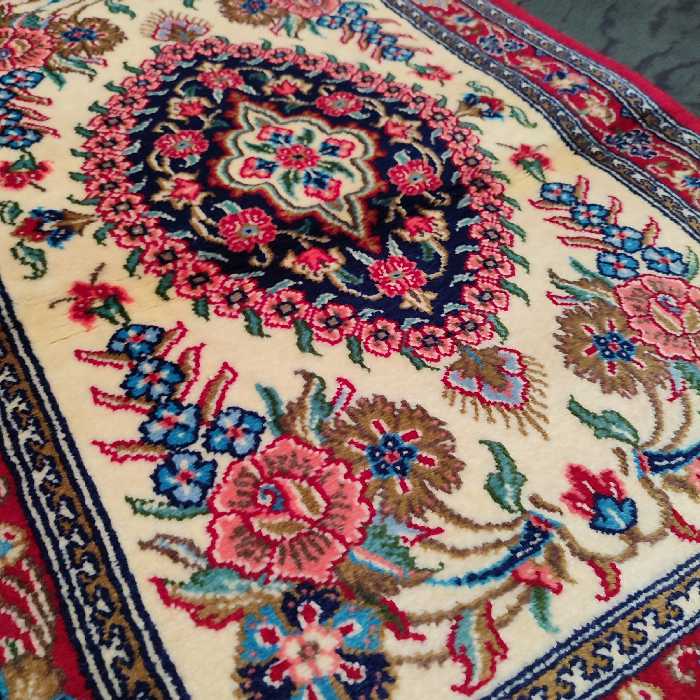 فرش دستباف زرع چارک طرح لچک ترنج مدل AA237 یک جفت