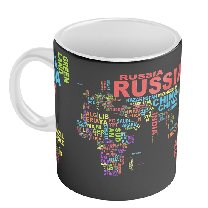 ماگ مدل نقشه جهان 