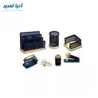 ست رومیزی اداری 8 تکه چوب و فلز جهان نما
