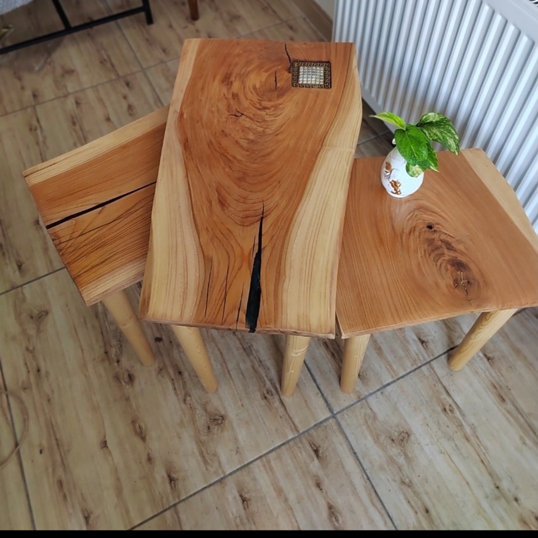 جلو مبلی وعسلی چوب درخت ازاد