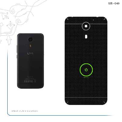 برچسب پوششی ماهوت مدل Minimal Power Button مناسب برای گوشی موبایل یومی Plus