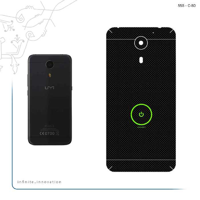 برچسب پوششی ماهوت مدل Minimal Power Button مناسب برای گوشی موبایل یومی Plus