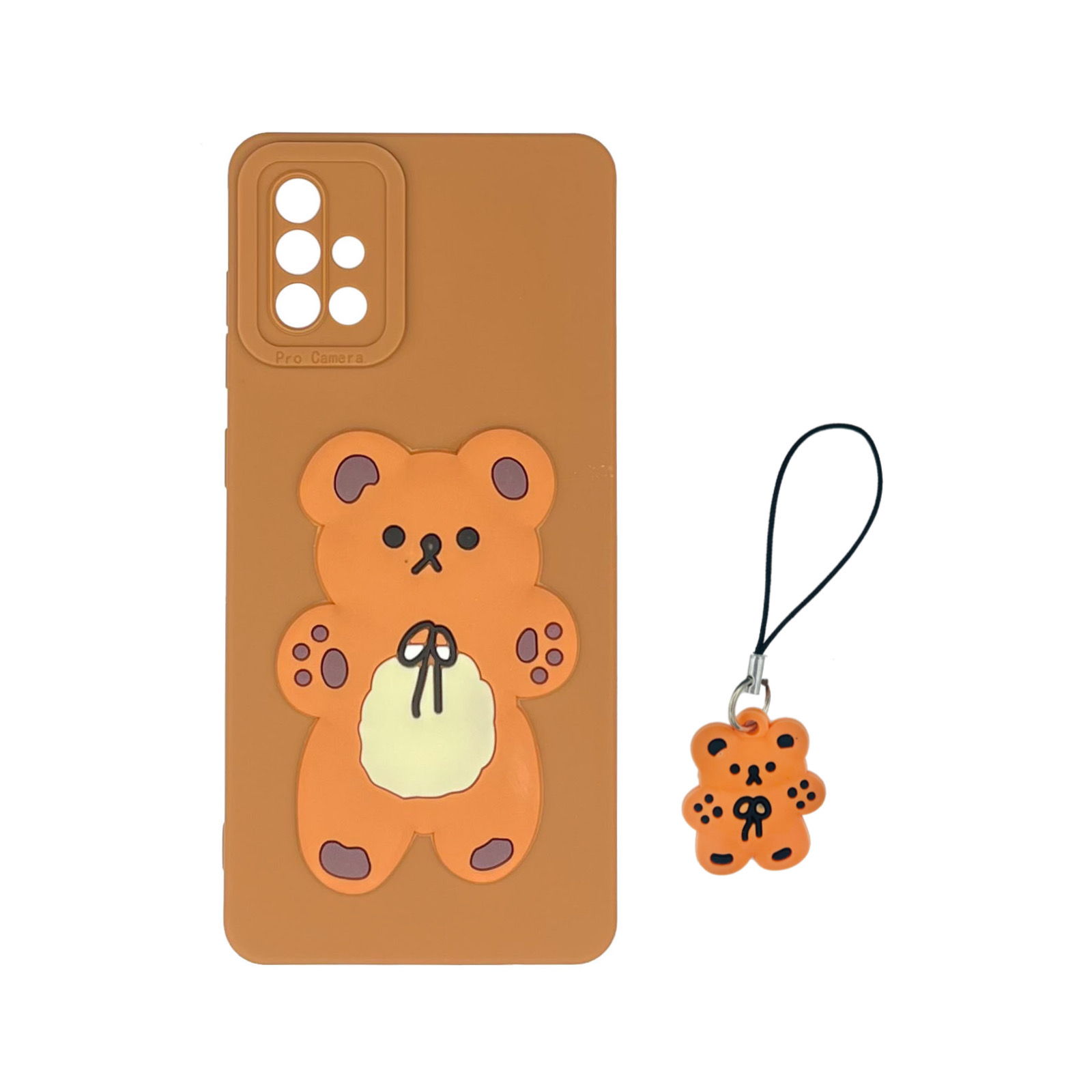 کاور مدل خرس مناسب برای گوشی موبایل سامسونگ galaxy A51 به همراه بند