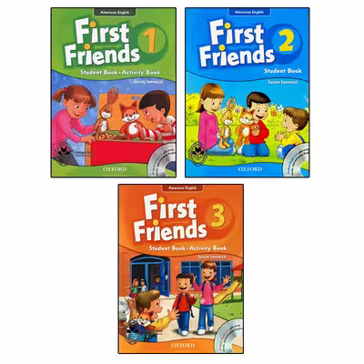 کتاب American English First Friends اثر Susan lannuzzi انتشارات اشتیاق نور سه جلدی