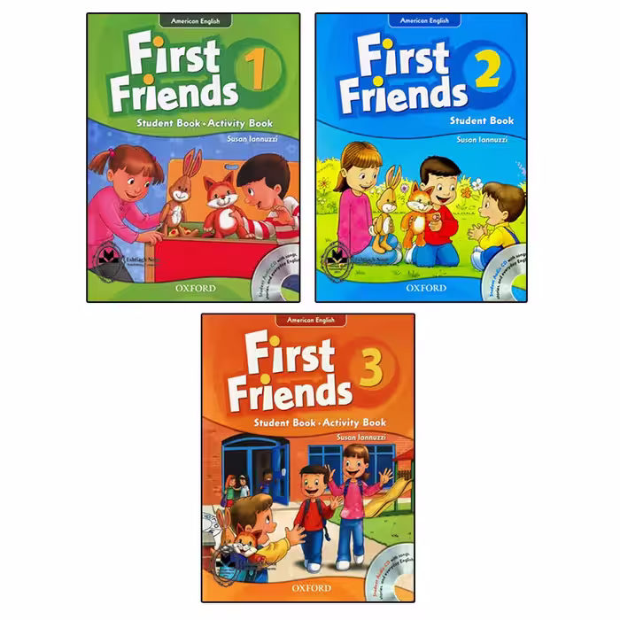کتاب American English First Friends اثر Susan lannuzzi انتشارات اشتیاق نور سه جلدی