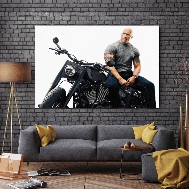 تابلو شاسی طرح بازیگر سینما مدل Dwayne Johnson کد 793