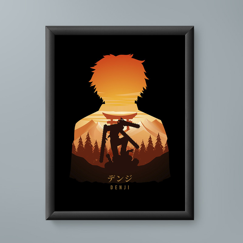 تابلو مدل دنجی چینساو من Denji Chainsaw Man 06 | دنیای قاب