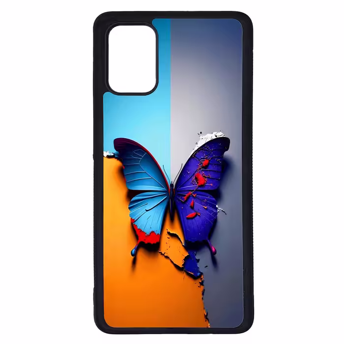 کاور طرح پروانه کد G-145 مناسب برای گوشی موبایل سامسونگ Galaxy A71 | دیجی قاب دونی