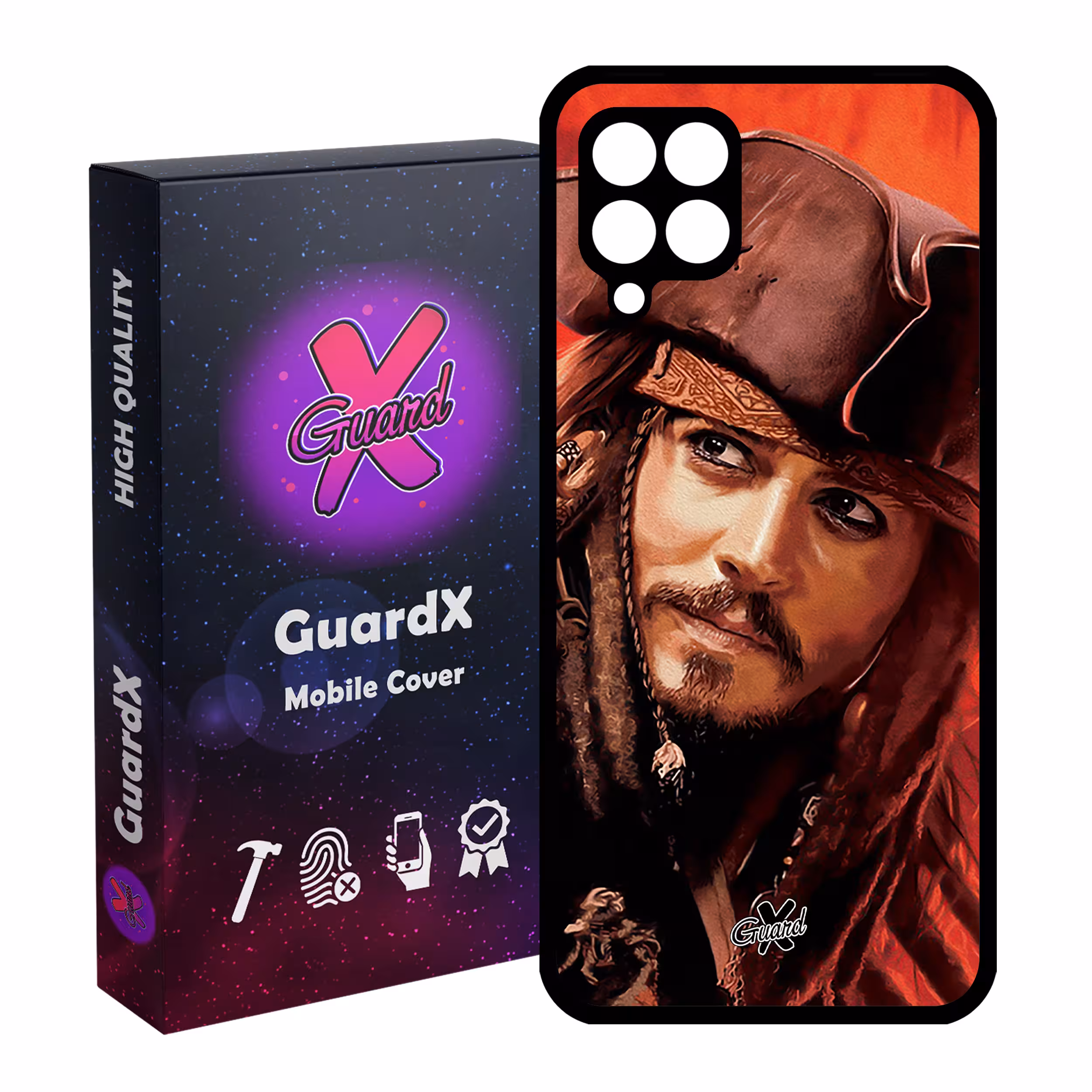 کاور گارد ایکس طرح Johnny Depp مدل Glass10205 مناسب برای گوشی موبایل سامسونگ Galaxy M32 4G / F22