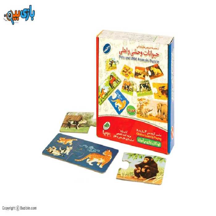 Domestic and wild animal puzzle 24 pieces by E.E.I