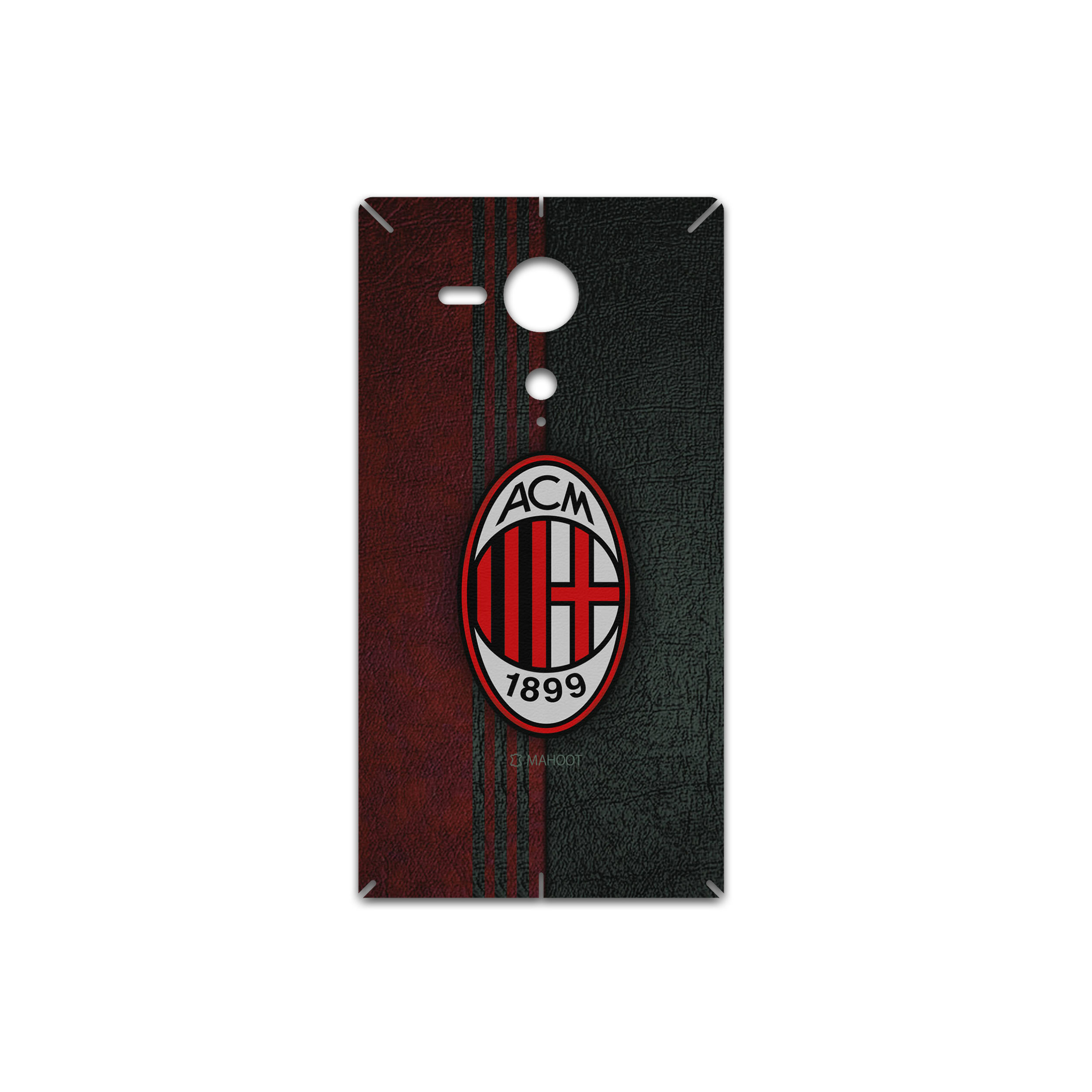 برچسب پوششی ماهوت مدل AC-Milan-FC مناسب برای گوشی موبایل سونی Xperia SP