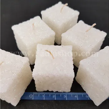 شمع مکعب 8 تایی سفید