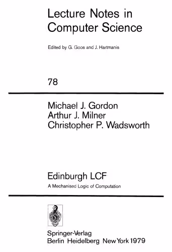 خرید و دانلود نسخه کامل کتاب Edinburgh LCF: A Mechanised Logic of Computation
