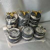 پاسماوری  طرح جدید سر گوزن شاخدار  با دوتا استند پایه دار 