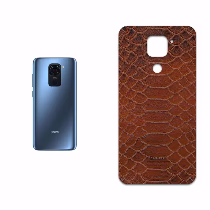 برچسب پوششی ماهوت مدل Brown-Snake-Leather مناسب برای گوشی موبایل شیائومی Redmi 10X