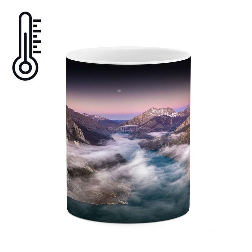 ماگ حرارتی کاکتی طرح منظره مدل mgh15418