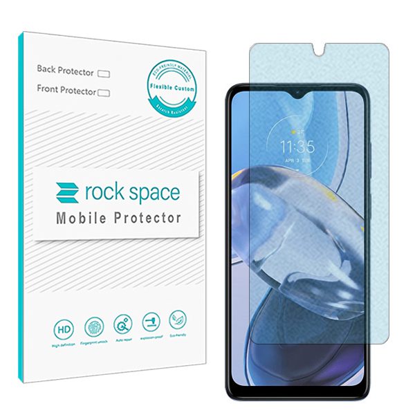 گلس موتورولا Moto E22 مدل نانو هیدروژل مات آنتی بلو برند راک اسپیس کد S