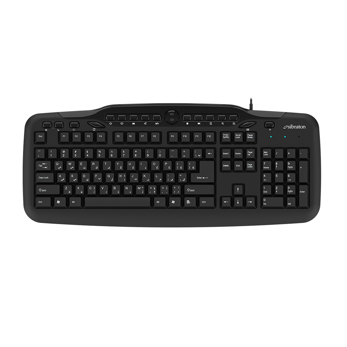 کیبورد با سیم سیبراتون مدل SKB569