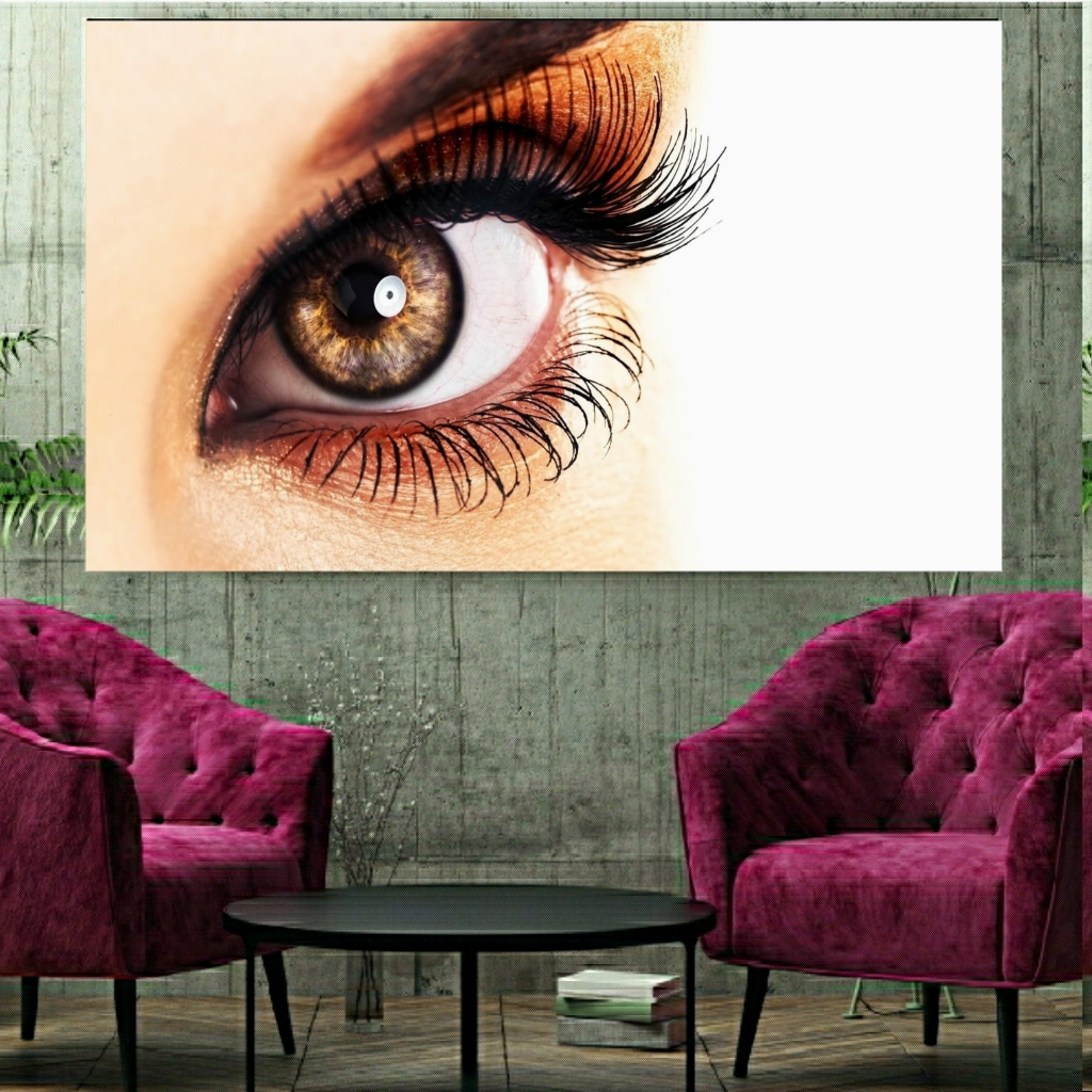  تابلو بوم طرح کاشت مژه مدل SDB653