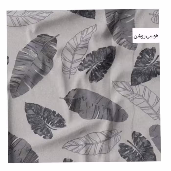ملحفه مدل روانداز طرح برگ یک نفره سایز 200x140 سانتی متر