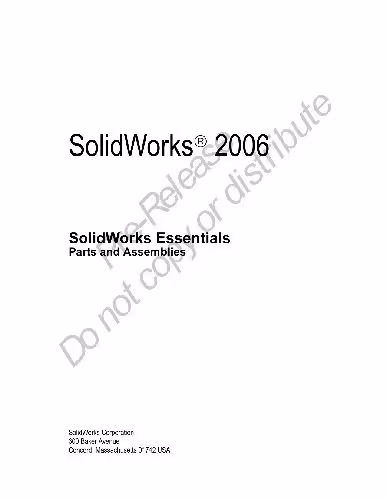 خرید و دانلود نسخه کامل کتاب solidworks essentials partsassemblies draft