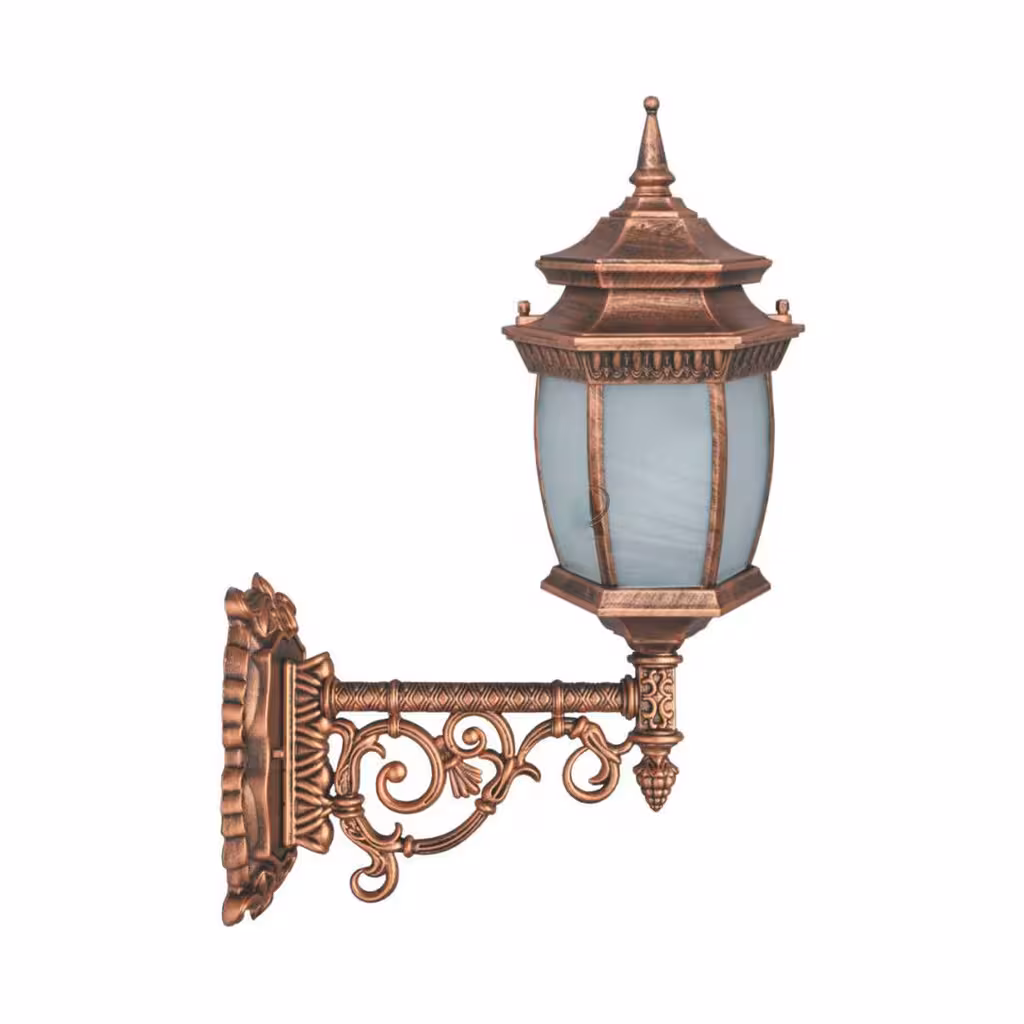 چراغ دیواری پارکی تکشیدفام مدل معبد رابو خمره ای کد 7905-16