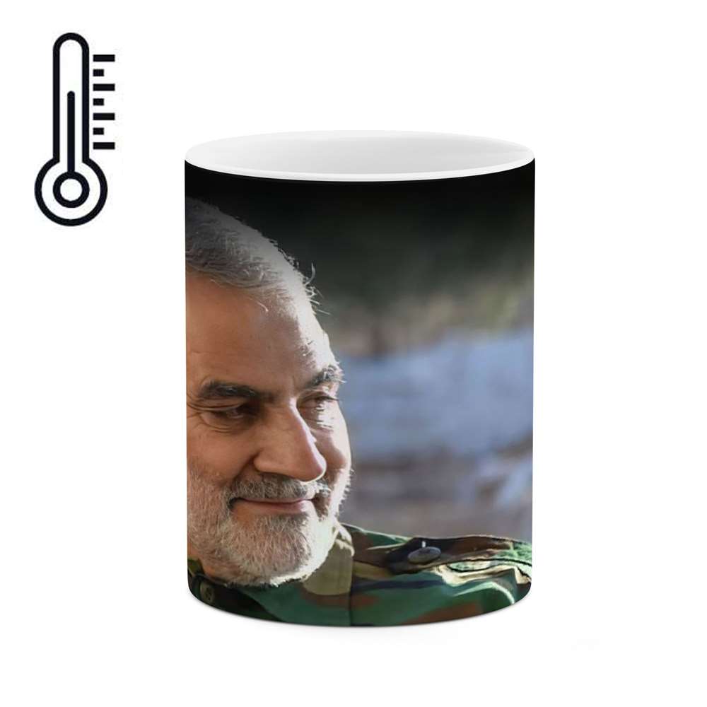 ماگ حرارتی طرح سردار شهید حاج قاسم سلیمانی  مدل mgph11733