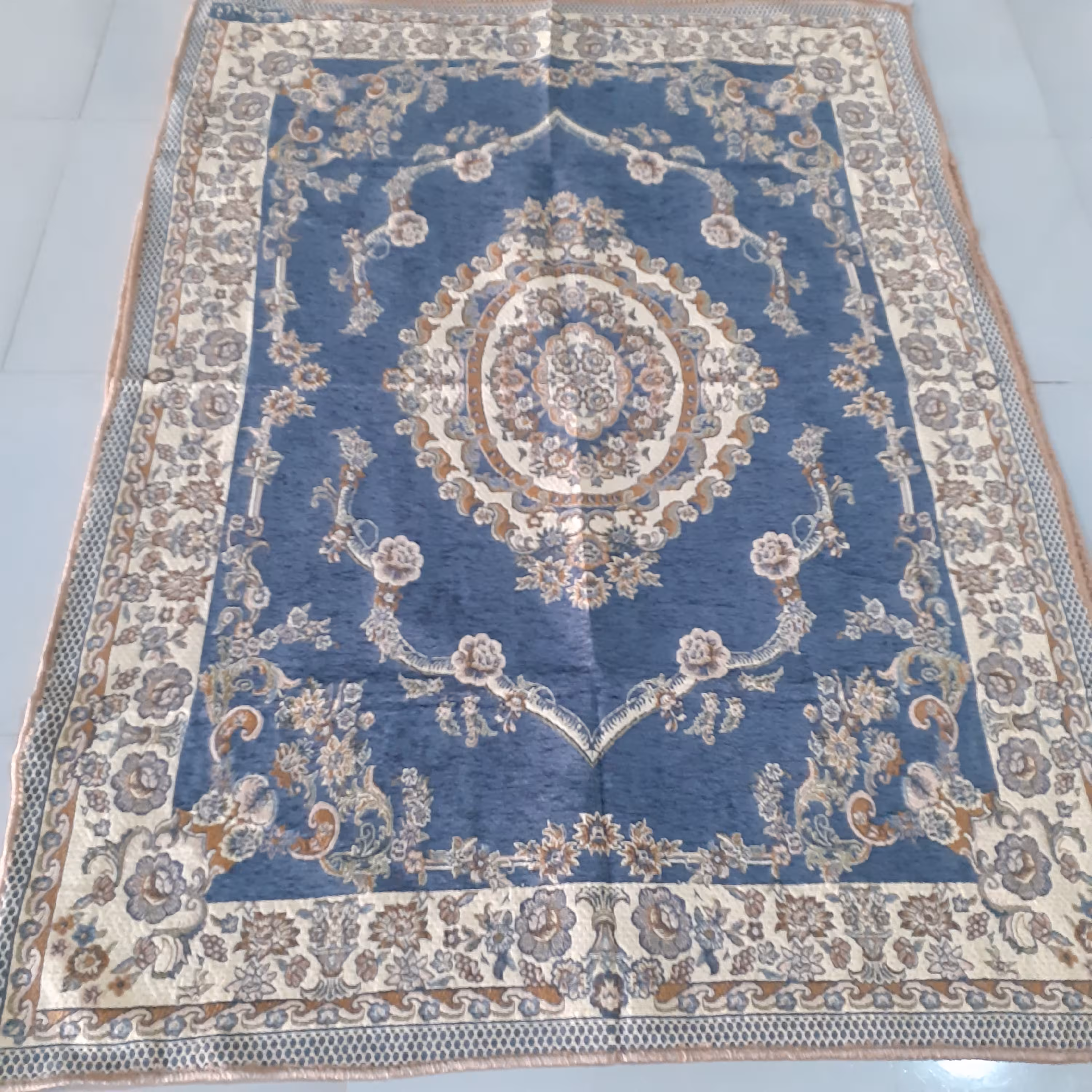 روفرشی مخمل دو رویه  طوسی رنگ 