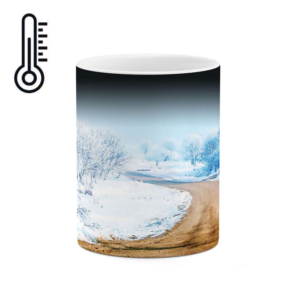 ماگ حرارتی طرح جاده برفی مدل mgh03895