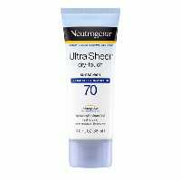 ضد آفتاب اولترا شیر نوتروژنا Neutrogena Ultra Sheer بی رنگ SPF 70
