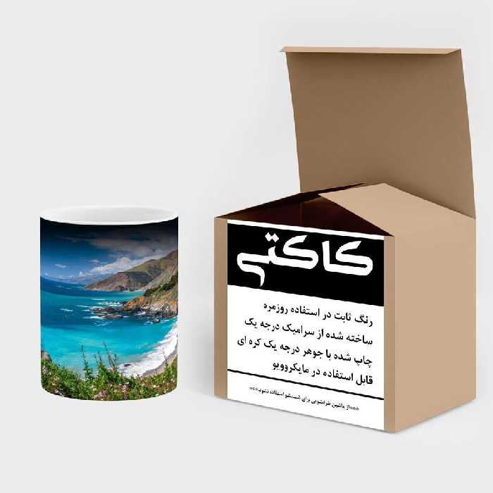 ماگ حرارتی کاکتی طرح منظره مدل mgh13127