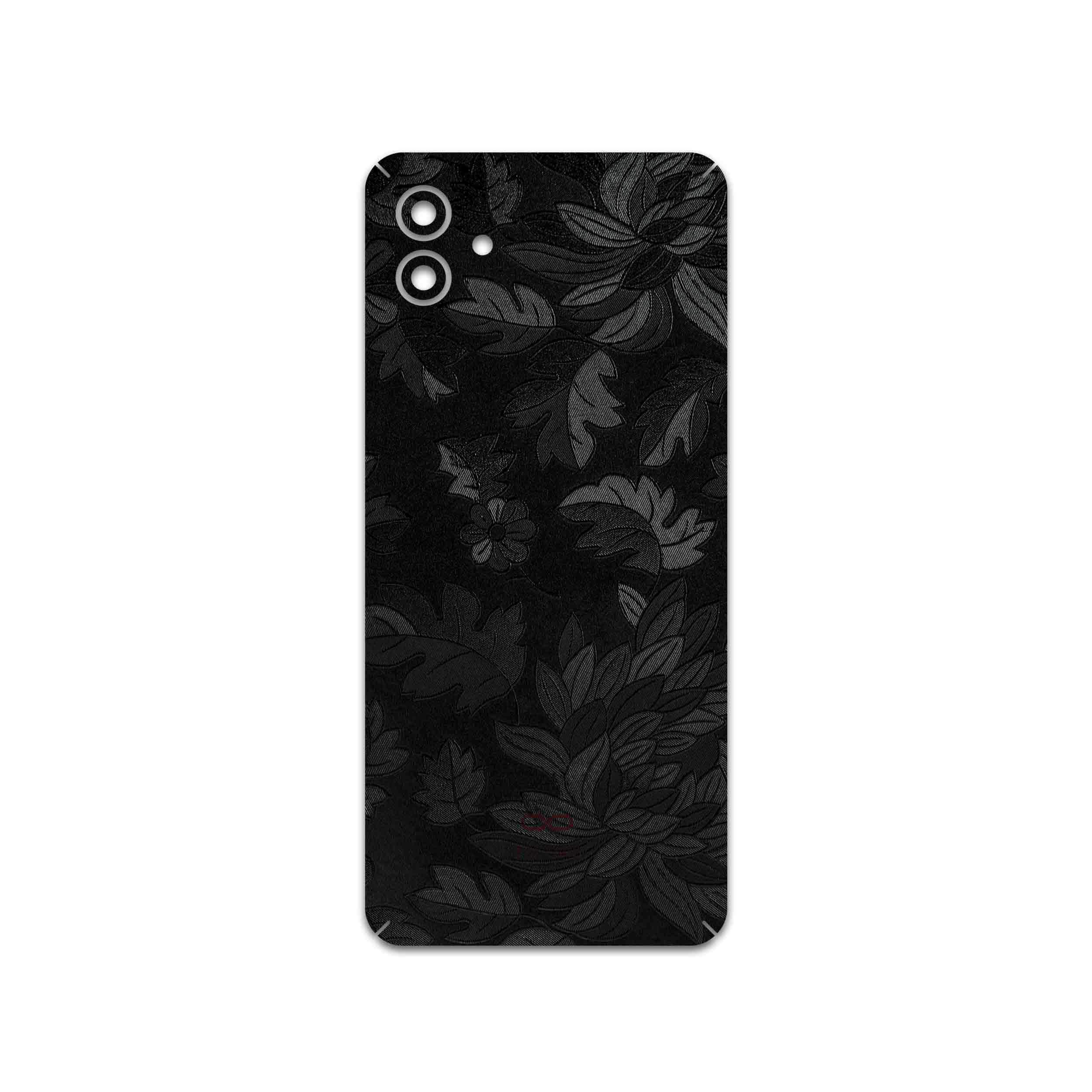 برچسب پوششی ماهوت مدل Black-Wildflower مناسب برای گوشی موبایل سامسونگ Galaxy A04