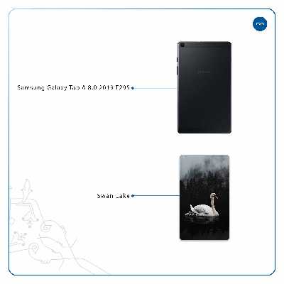 برچسب پوششی ماهوت مدل Swan Lake مناسب برای تبلت سامسونگ Galaxy Tab A 8.0 2019 T295
