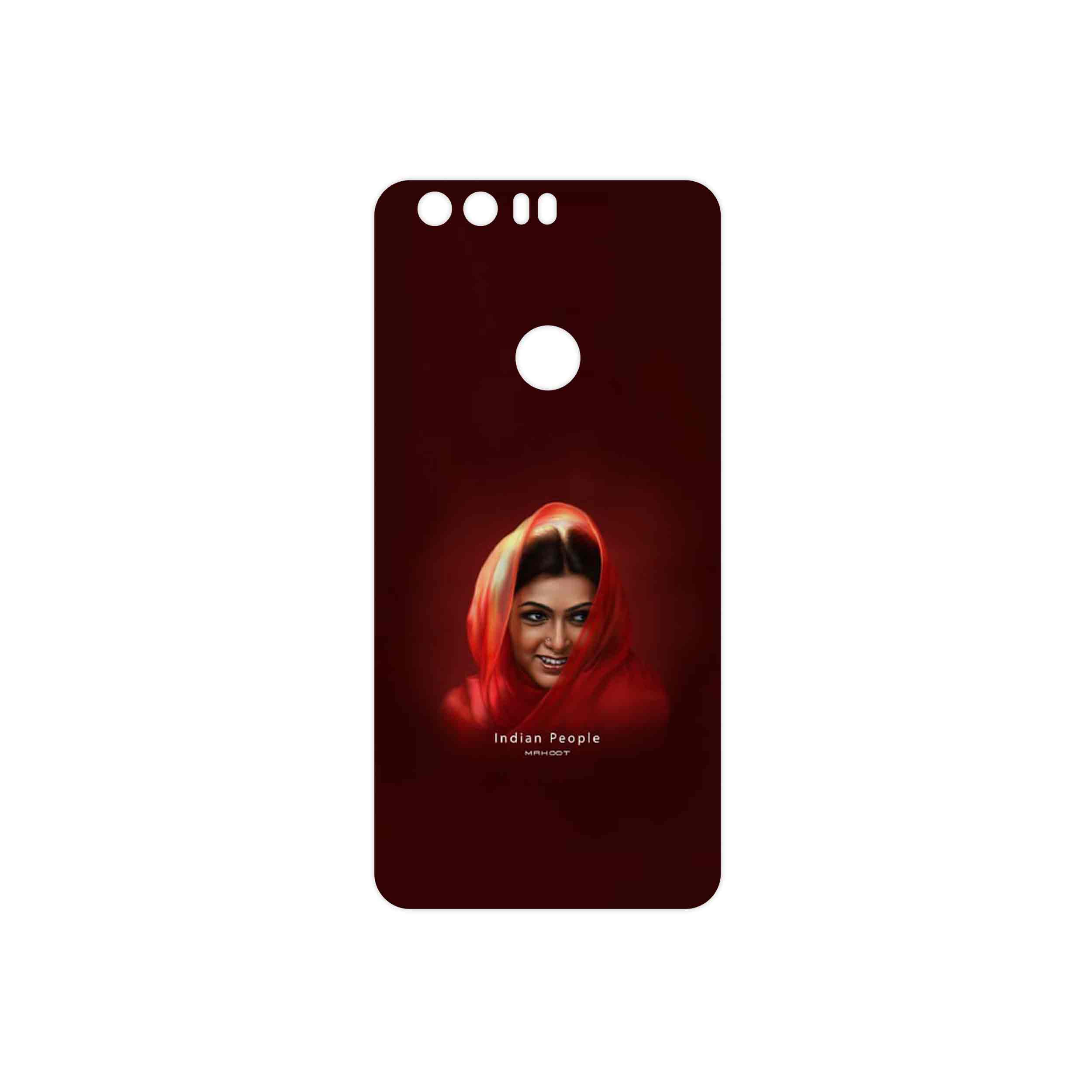 برچسب پوششی ماهوت مدل Portrait of an Indian Woman مناسب برای گوشی موبایل آنر 8
