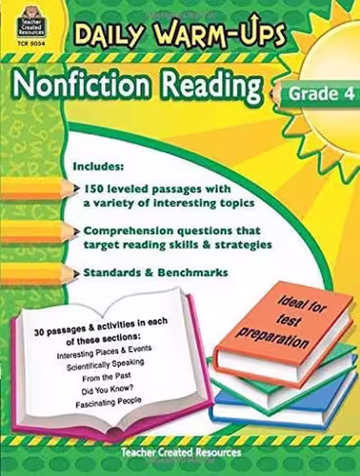 کتاب Daily warm-up Reading grade 4