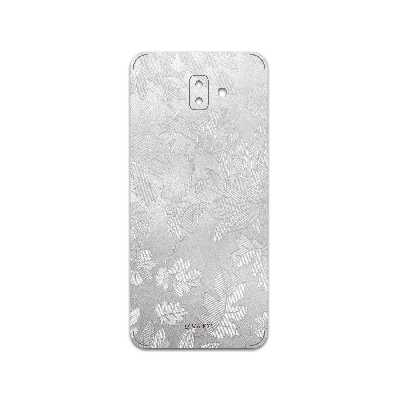 برچسب پوششی ماهوت مدل Silver-Wildflower مناسب برای گوشی موبایل سامسونگ Galaxy J6 Plus
