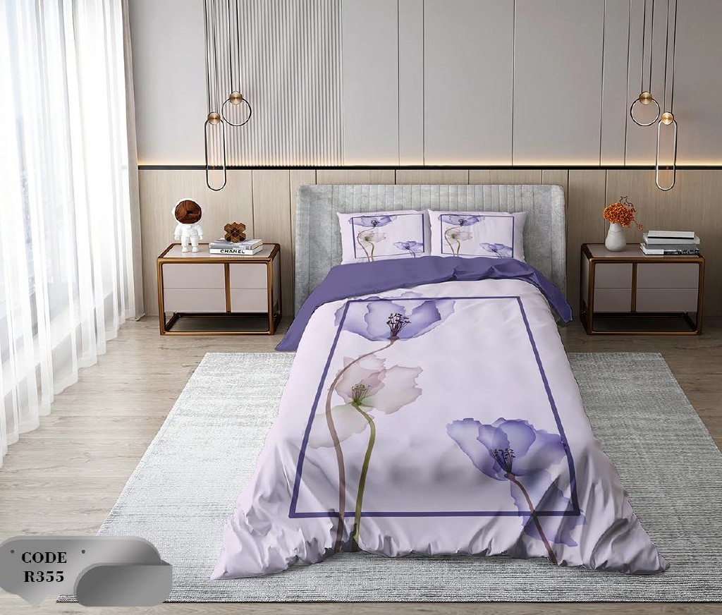 سرویس روتختی 2 نفره 6 تکه ابعاد 225 ×235 کشدار ضد حساسیت و عرق کد R355 | ست خواب و ست روتختی