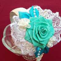 تل پهن با گلهای زیبای روبانی