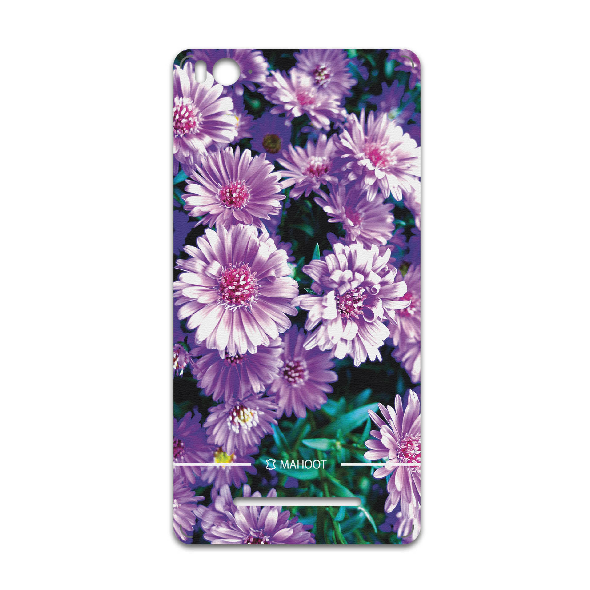 برچسب پوششی ماهوت مدل Purple-Flower مناسب برای گوشی موبایل شیائومی Mi 4c
