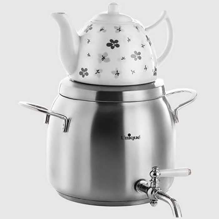 کتری و قوری 5.5 لیتر استیل یونیک کد UN-7205