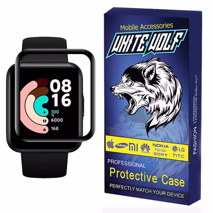 محافظ صفحه نمایش وایت ولف مدل W PWM مناسب برای ساعت هوشمند شیایومی Redmi Watch 2 Lite
